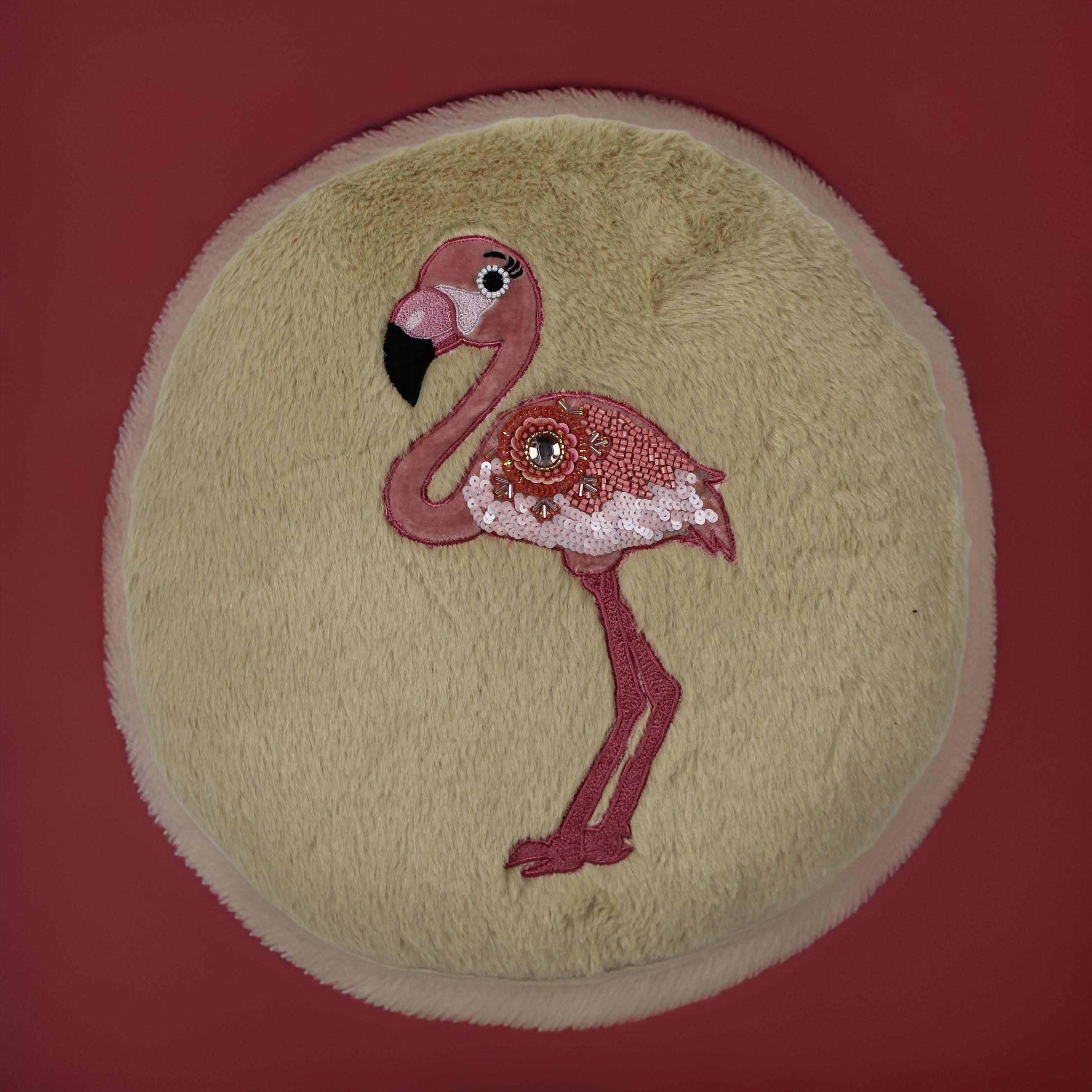 Swan Beaded Cushion